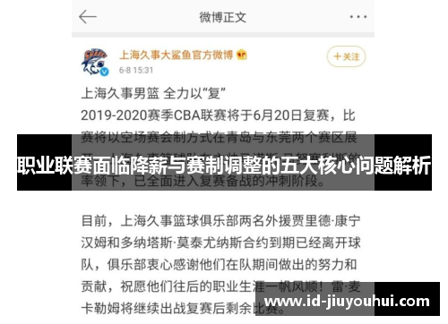 职业联赛面临降薪与赛制调整的五大核心问题解析